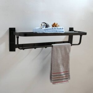 رف مناشف أسود موديل B7013