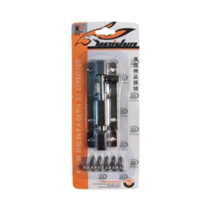 مزلاج باب حديدي مع قاعدة تثبيت ومسامير – Baidun