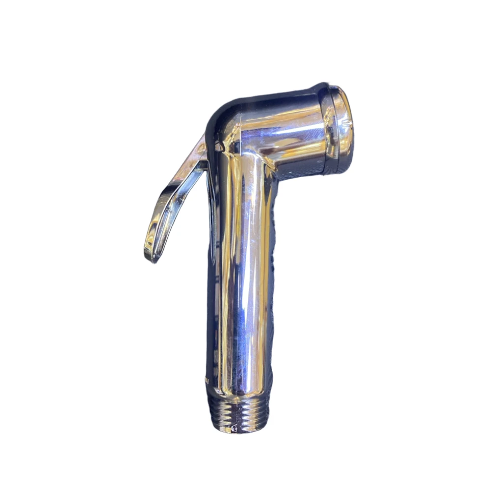 شطاف يدوي كرومي معدني بمقبض واسع ومريح — موفر للمياه | BATHROY صناعة إيطالية