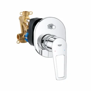 Bauloop Chrome Wall Mounted Shower Mixer by Grohe — Dual Control