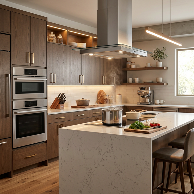 تجهيز المطبخ — من الشفاطات إلى أواني الطهي وخزائن المطبخ