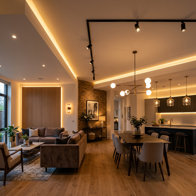 أنواع الإنارة المنزلية والخارجية