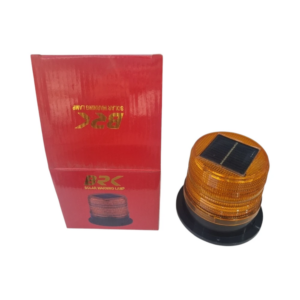 مصباح تحذير بالطاقة الشمسية BRK — وميض كهرماني