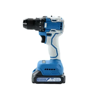 Professional Cordless Drill with Brushless Motor, 21V - Lithium Battery, for Heavy-Duty Drilling and Screwing | ADEGSO with Fast Charger and Two Batteries