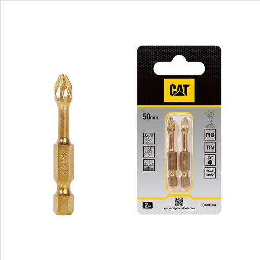 CAT Screwdriver Bit Set Size PH2 50mm - 2 Pieces (DA01004)
