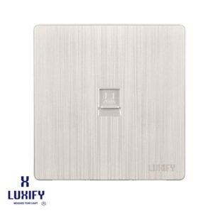 فيش كمبيوتر CAT6 بيانو من LUXIFY بلون لؤلؤي