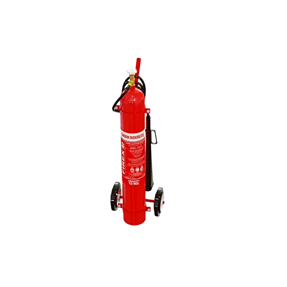 10kg CO2 wheeled fire extinguisher — clean, residue-free firefighting equipment to protect appliances and equipment