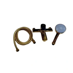 خلاط بانيو ذهبي من DABEL بتصميم إيطالي مع سماعة دش