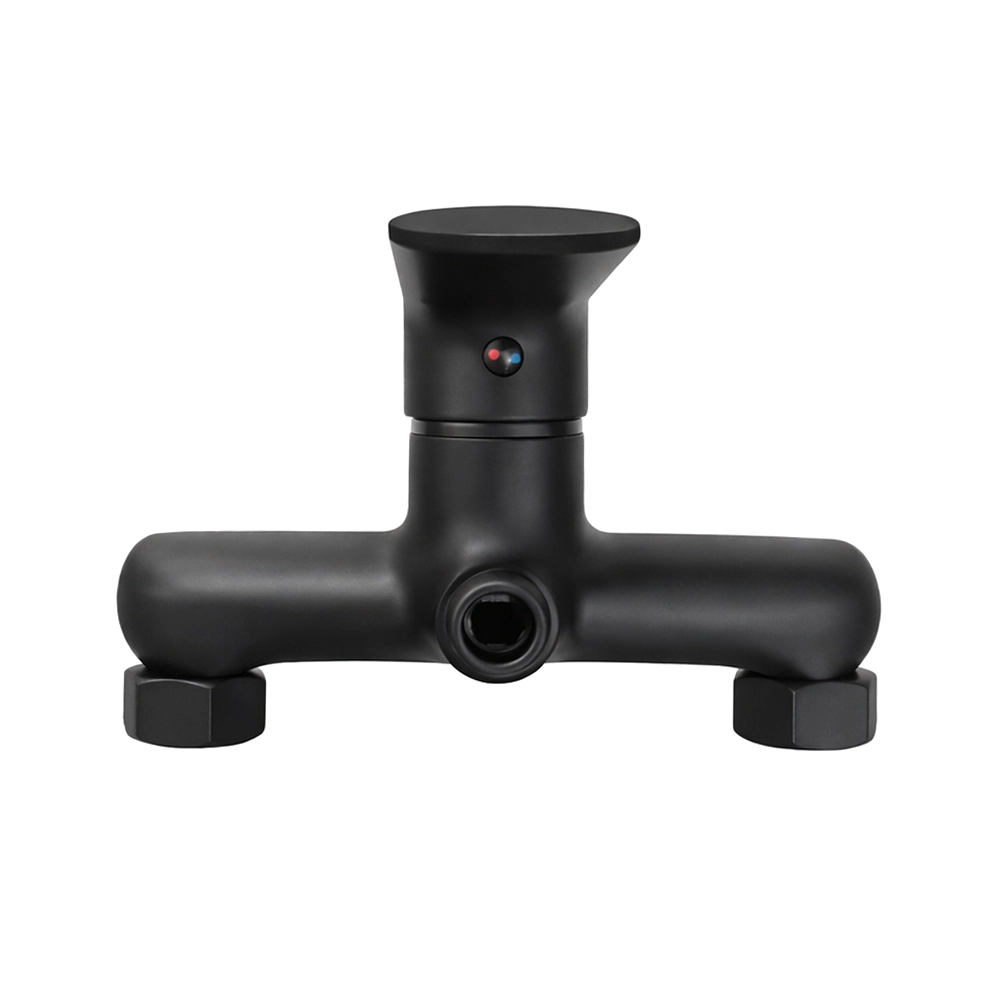 خلاط دش جداري أسود مطفي بتصميم عصري أنيق — Dinis صنع ألماني عالي الجودة