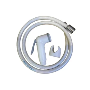 شطاف حمام DUNA إيطالي مزوّد بخرطوم مرن 120 سم وحامل — صنع في إيطاليا