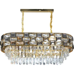 نجفة معلقة مودرن ذهبية بمقابس E14 عدد 10