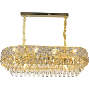 ثريا مودرن ذهبية بمقابس E14 ×10