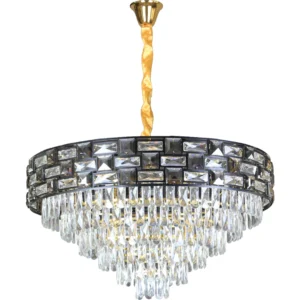 ثريا مودرن أسود وذهبي E14 × 15