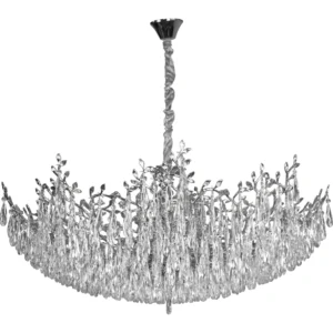 مصباح معلق مودرن فضي بمقابس E14 (18 لمبة)