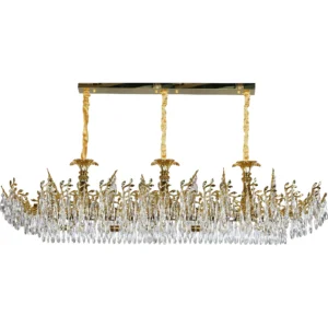 نجفة معلقة مودرن ذهبية بمقابس E14 — 18 لمبة