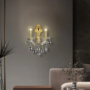 أبليك حائط على شكل شمعدان بمقبس E14 × 2