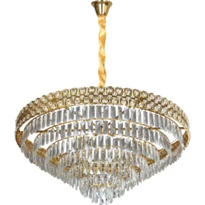 ثريا مودرن ذهبية بمقابس E14×22 — طول 1000 ملم