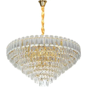 نجفة معلقة مودرن بلون ذهبي بمقابس E14 (22 فتحة)