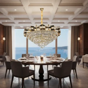 مصباح معلق مودرن ذهبي E14*22