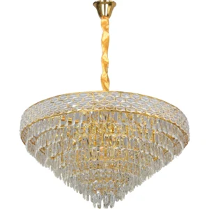 ثريا معلقة مودرن ذهبية بمقابس E14 (22 لمبة)