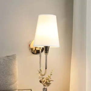 مصباح حائط مودرن ذهبي بمقبس E14 (لمبة واحدة)