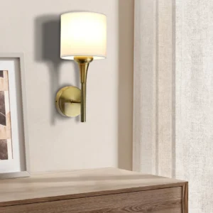 أبليك حائط مودرن بلون زيتي مع قاعدة لمبة E14 (لمبة واحدة)