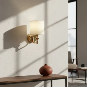 إضاءة جدارية مودرن ذهبية لمبة واحدة E14