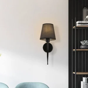 إضاءة جدارية مفردة من جلو جليم مودرن — أسود بمقبس E14