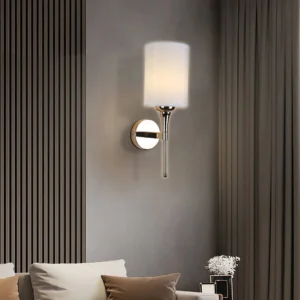 أبليك حائط مودرن ذهبي لمبة واحدة (E14)