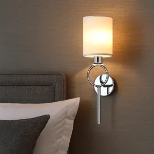 مصباح حائط مودرن فضي لمبة واحدة E14