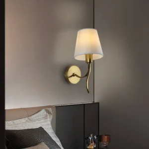 إضاءة جدارية لومي نيست مودرن بمصباح مفرد E14 بلون ذهبي وتصميم كلاسيكي مميز