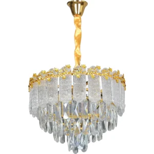 ثريا معلّقة مودرن ذهبية بخمس لمبات E14