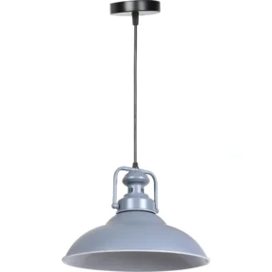 Modern black and gray pendant lamp, E27 base x1