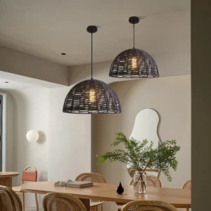 ثريا مودرن سوداء بقاعدة لمبة E27×1