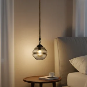 مصباح معلق مودرن أسود لمبة E27 (1 فتحة)