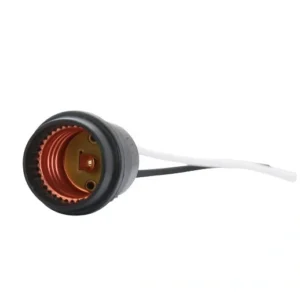 حامل لمبة بقاعدة E27 مع سلك بطول 10 سم