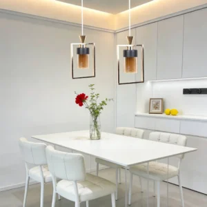 ثريا معلقة مودرن ذهبية لمبة واحدة E27