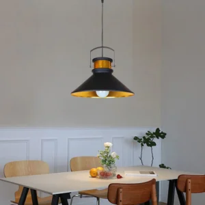 Modern black wall sconce with gold accents, E27 single bulb