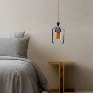 نجفة معلقة مودرن سوداء بقاعدة E27 لمبة واحدة