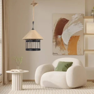 مصباح معلق مودرن أسود لمبة واحدة E27