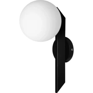 إضاءة حائط ستار جليم مفردة مودرن سوداء، لمبة واحدة E27