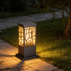 فانوس خارجي زجاجي أسود E27