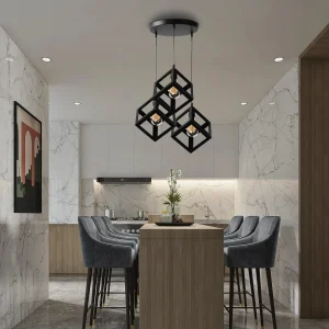 Black tripod holder for E27 bulbs