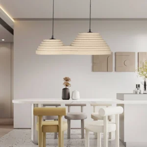Modern "Luli" pendant light with E27 socket (2 bulbs), 60 cm diameter