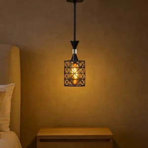 Modern black wall sconce with one E27 bulb