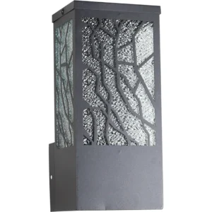 فانوس جداري خارجي أسود بمقبس E27