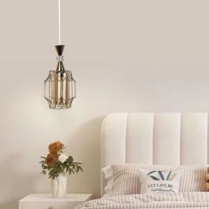 معلّق مودرن مفرد ذهبي بمقبس E27 (لمبة واحدة)