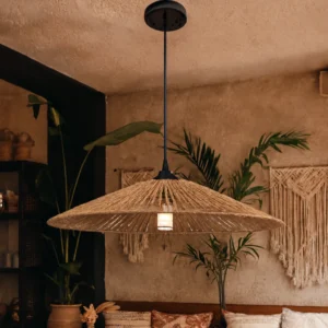 نجف مودرن بني لمبة واحدة E27، قطر 300 ملم