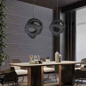 ثريا معلقة مودرن سوداء — لمبة واحدة E27