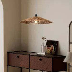 نجف مودرن بني لمبة واحدة E27 — قطر 45 سم